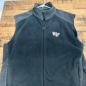 Columbia, Fleece Vest, Black & Gray, Wake Forest
